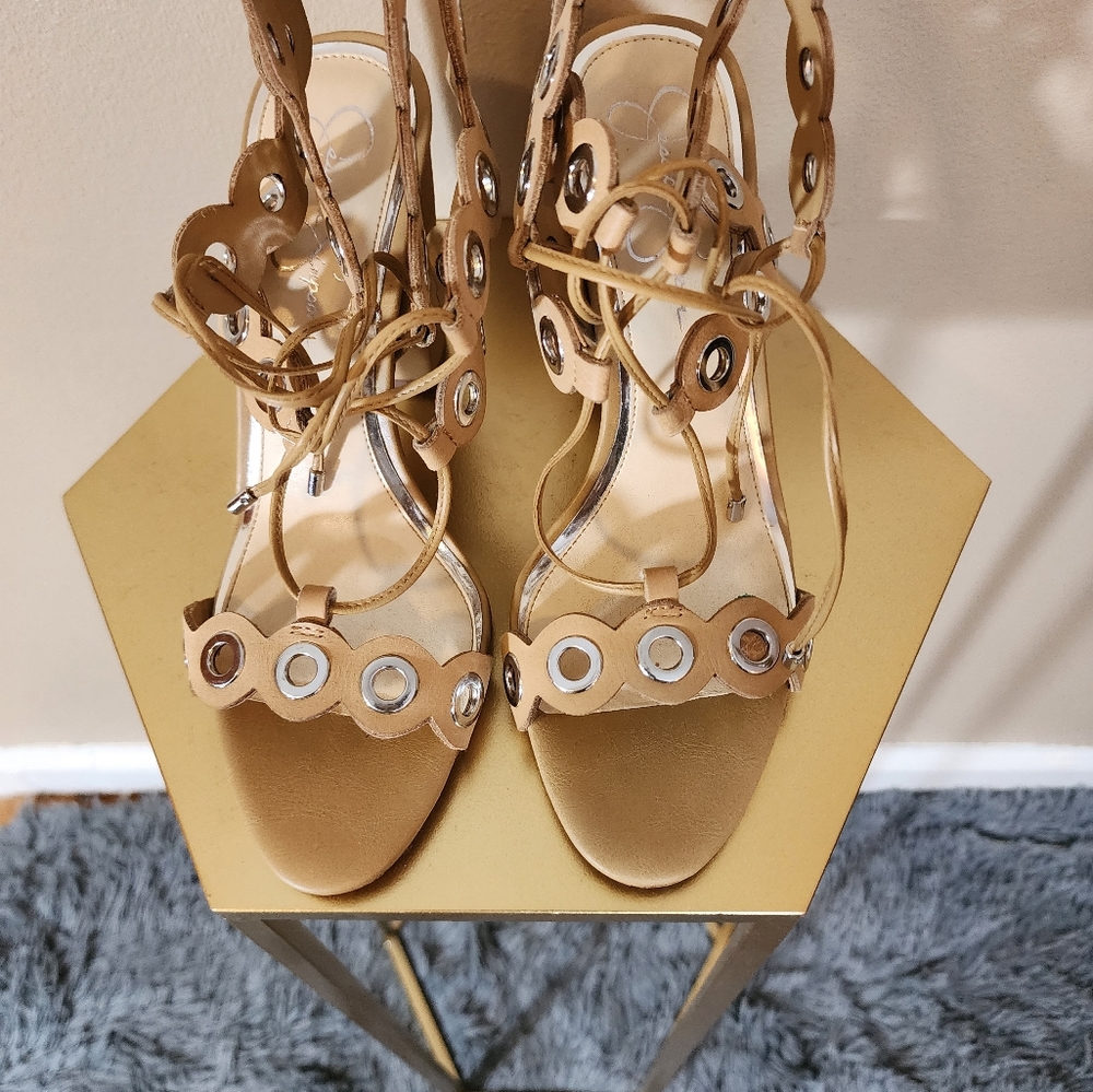 Jessica Simpson Sandals, size 8, tan color.
